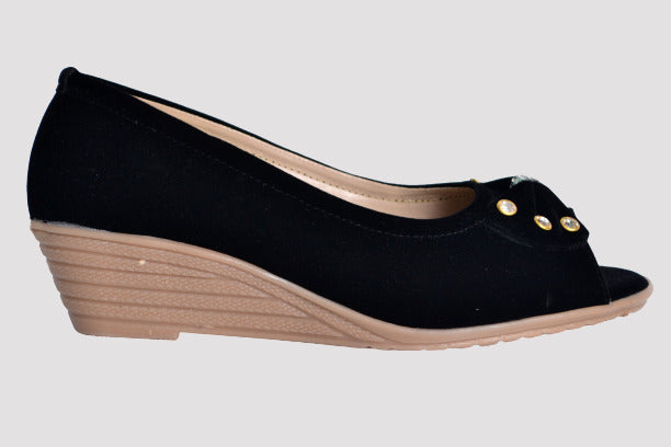 high heel wedge pumps