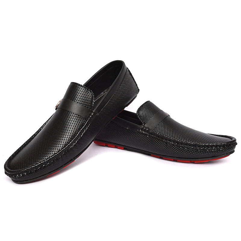 Men's Textured Moccasins - Metro-30401114